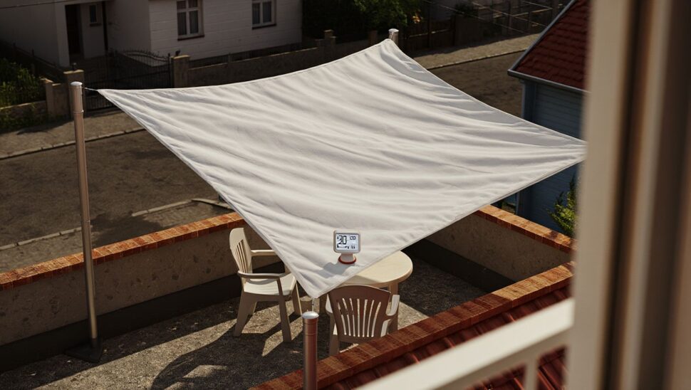 Esta vela de sombra por menos de 20 euros baja varios grados la temperatura de la terraza