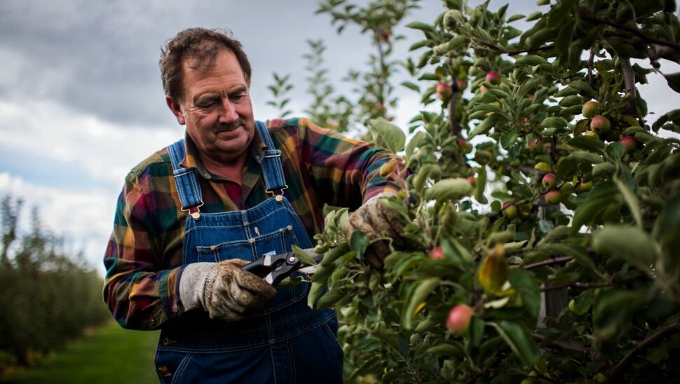 Podar en verde los frutales durante agosto para conseguir frutos más grandes al año siguiente