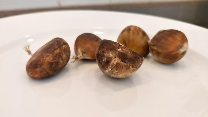 Maronen kannst du zubereiten, indem du sie im Topf oder Backofen garst.
