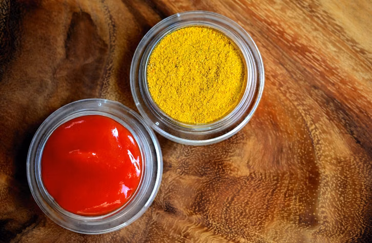Besonders würzig wird Ketchup, wenn du Currypulver hinzugibst.